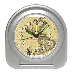 Map-vintage-old-ancient-antique Travel Alarm Clock