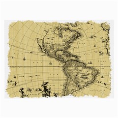 Map-vintage-old-ancient-antique Large Glasses Cloth (2 Sides)