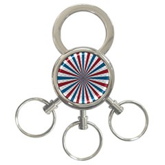 Usa-deco-background 3-ring Key Chain