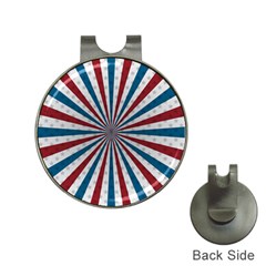 Usa-deco-background Hat Clips With Golf Markers