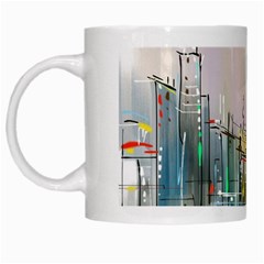 Drawing-watercolor-painting-city White Mugs