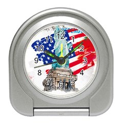 Statue Of Liberty Independence Day Poster Art Travel Alarm Clock