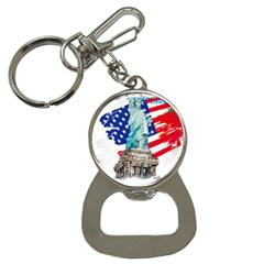 Statue Of Liberty Independence Day Poster Art Bottle Opener Key Chain