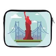 New-york-usa-liberty-landmark Apple Ipad 2/3/4 Zipper Cases by Sudhe