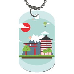 Japan-landmark-landscape-view Dog Tag (one Side)