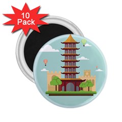 China-landmark-landscape-chinese 2.25  Magnets (10 pack) 