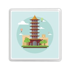 China-landmark-landscape-chinese Memory Card Reader (Square)