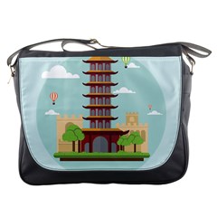 China-landmark-landscape-chinese Messenger Bag