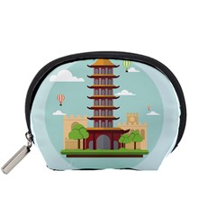 China-landmark-landscape-chinese Accessory Pouch (Small)