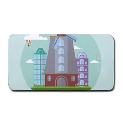 Amsterdam-landmark-landscape Medium Bar Mats