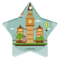 London-watch-landmark-england Ornament (star) by Sudhe