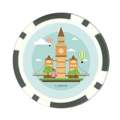 London-watch-landmark-england Poker Chip Card Guard (10 Pack) by Sudhe