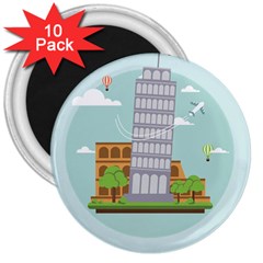 Roma-landmark-landscape-italy-rome 3  Magnets (10 Pack) 