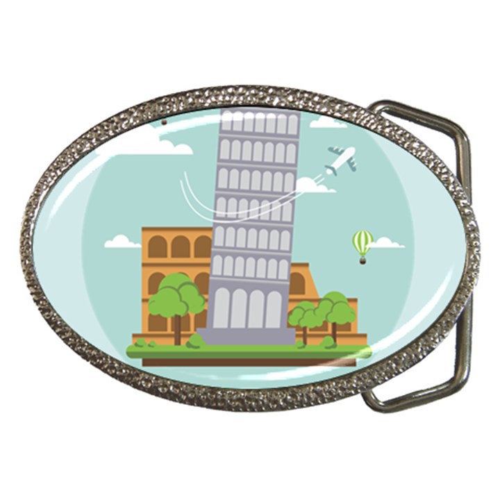 Roma-landmark-landscape-italy-rome Belt Buckles