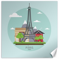 Paris-france-french-europe-travel Canvas 20  X 20 