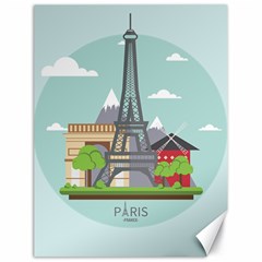 Paris-france-french-europe-travel Canvas 18  X 24  by Sudhe