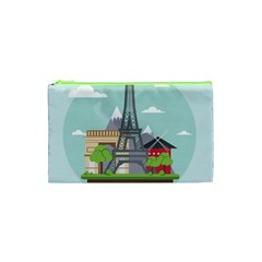 Paris-france-french-europe-travel Cosmetic Bag (xs) by Sudhe