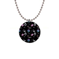 Pastel Goth Witch 1  Button Necklace by InPlainSightStyle