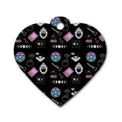 Pastel Goth Witch Dog Tag Heart (one Side) by InPlainSightStyle