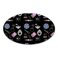 Pastel Goth Witch Oval Magnet by InPlainSightStyle
