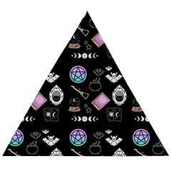 Pastel Goth Witch Wooden Puzzle Triangle by InPlainSightStyle