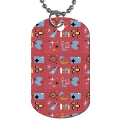 50s Red Dog Tag (two Sides) by InPlainSightStyle