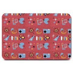 50s Red Large Doormat  by InPlainSightStyle