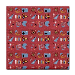 50s Red Face Towel by InPlainSightStyle
