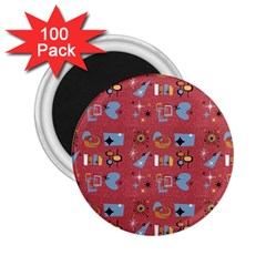 50s Red 2 25  Magnets (100 Pack)  by InPlainSightStyle