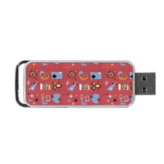 50s Red Portable Usb Flash (one Side) by InPlainSightStyle