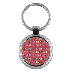 50s Red Key Chain (round) by InPlainSightStyle