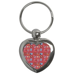 50s Red Key Chain (heart) by InPlainSightStyle