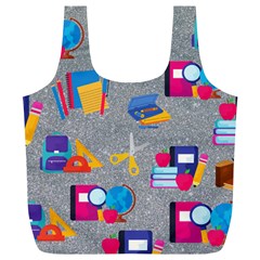 80s And 90s School Pattern Full Print Recycle Bag (xl) by InPlainSightStyle