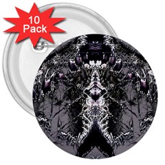 Alien Deco 3  Buttons (10 pack) 