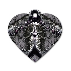 Alien Deco Dog Tag Heart (two Sides) by MRNStudios
