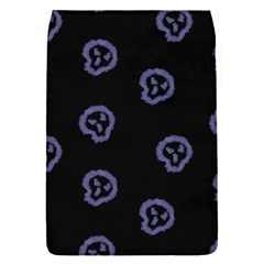 Purple Skulls On Dark Background Removable Flap Cover (s) by SychEva