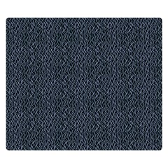 Blue Stripes On Dark Background Double Sided Flano Blanket (small)  by SychEva