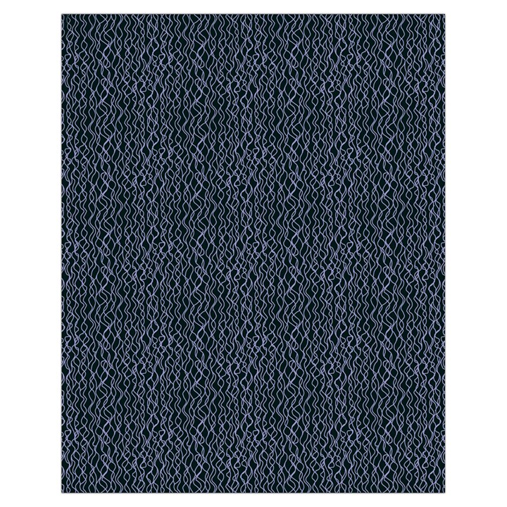 Blue Stripes On Dark Background Drawstring Bag (Small)
