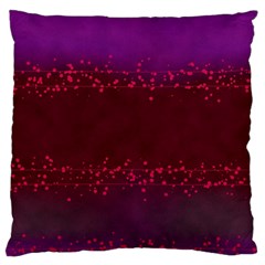 Red Splashes On Purple Background Large Cushion Case (one Side) by SychEva