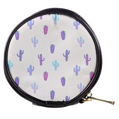 Purple And Blue Cacti Mini Makeup Bag by SychEva
