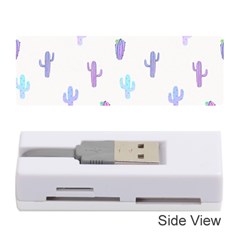 Purple And Blue Cacti Memory Card Reader (stick) by SychEva