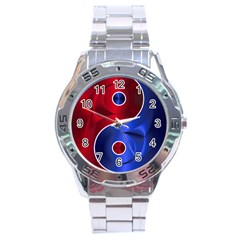 Yin-yang-eastern-asian-philosophy Stainless Steel Analogue Watch by Sudhe