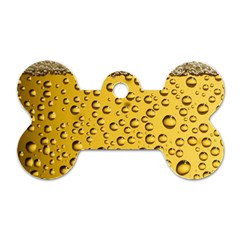 Beer Bubbles Dog Tag Bone (one Side) by Sudhe