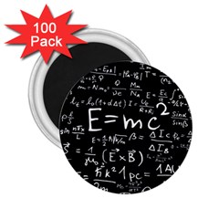 Science-albert-einstein-formula-mathematics-physics-special-relativity 2 25  Magnets (100 Pack) 