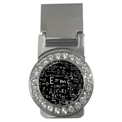 Science-albert-einstein-formula-mathematics-physics-special-relativity Money Clips (cz) 