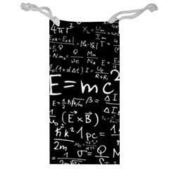 Science-albert-einstein-formula-mathematics-physics-special-relativity Jewelry Bag