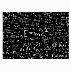 Science-albert-einstein-formula-mathematics-physics-special-relativity Large Glasses Cloth (2 Sides)