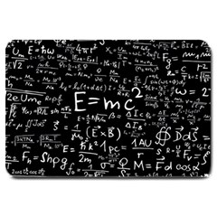 Science-albert-einstein-formula-mathematics-physics-special-relativity Large Doormat  by Sudhe