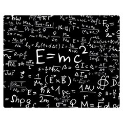 Science-albert-einstein-formula-mathematics-physics-special-relativity Double Sided Flano Blanket (medium)  by Sudhe