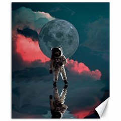 Astronaut-moon-space-nasa-planet Canvas 8  X 10 